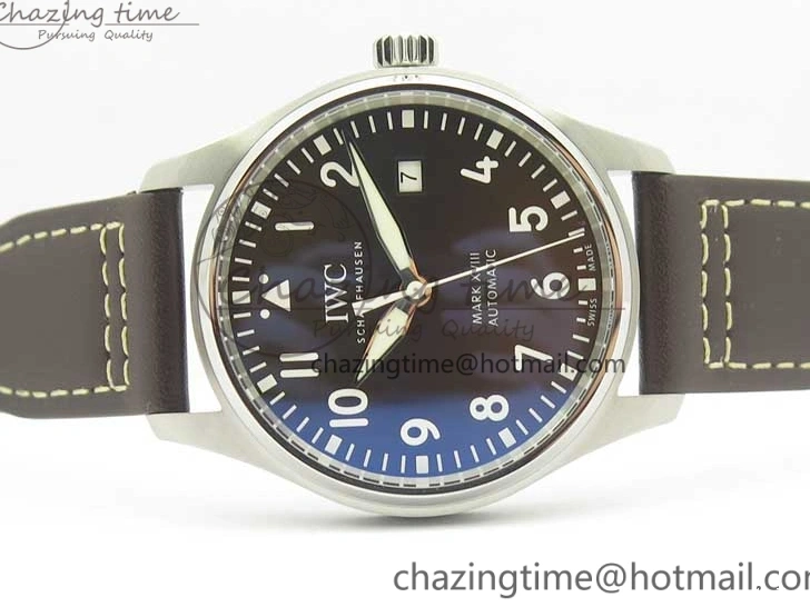 MIROTIME 0709 Practical MARK XVIII ANTOINE DE SAINT EXUPÉRY IW327003 SS MKS 1:1 Best Edition on Brown Leather MIYOTA 7193